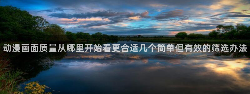 age动漫平板下载：动漫画面质量从哪里开始看更合适几个简单但有效的筛选办法配图
