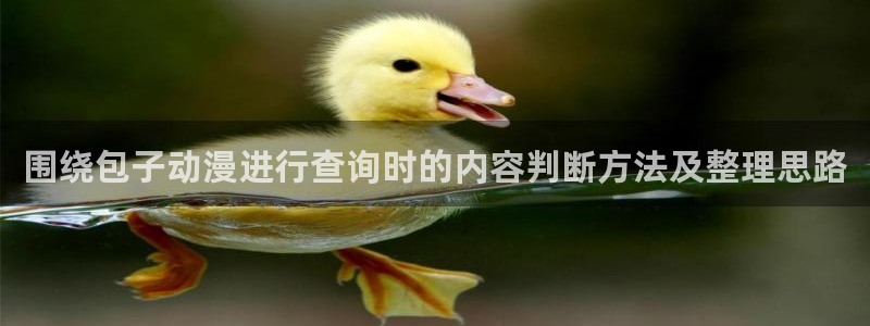 下载age官方动漫:围绕包子动漫进行查询时的内容判断方法及整理思路配图